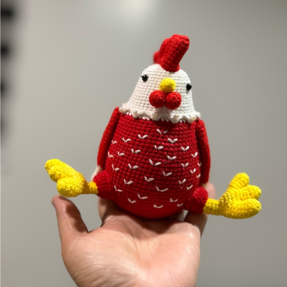 🧶HandmadeCrocheted Rooster